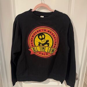 Black All Time Low Graphic Sweatshirt